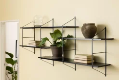 Wandplank Snolla Melamine Zwart Ash 191cm - Giga Living