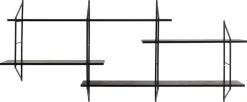 Wandplank Snolla Melamine Zwart Ash 191cm - Giga Living