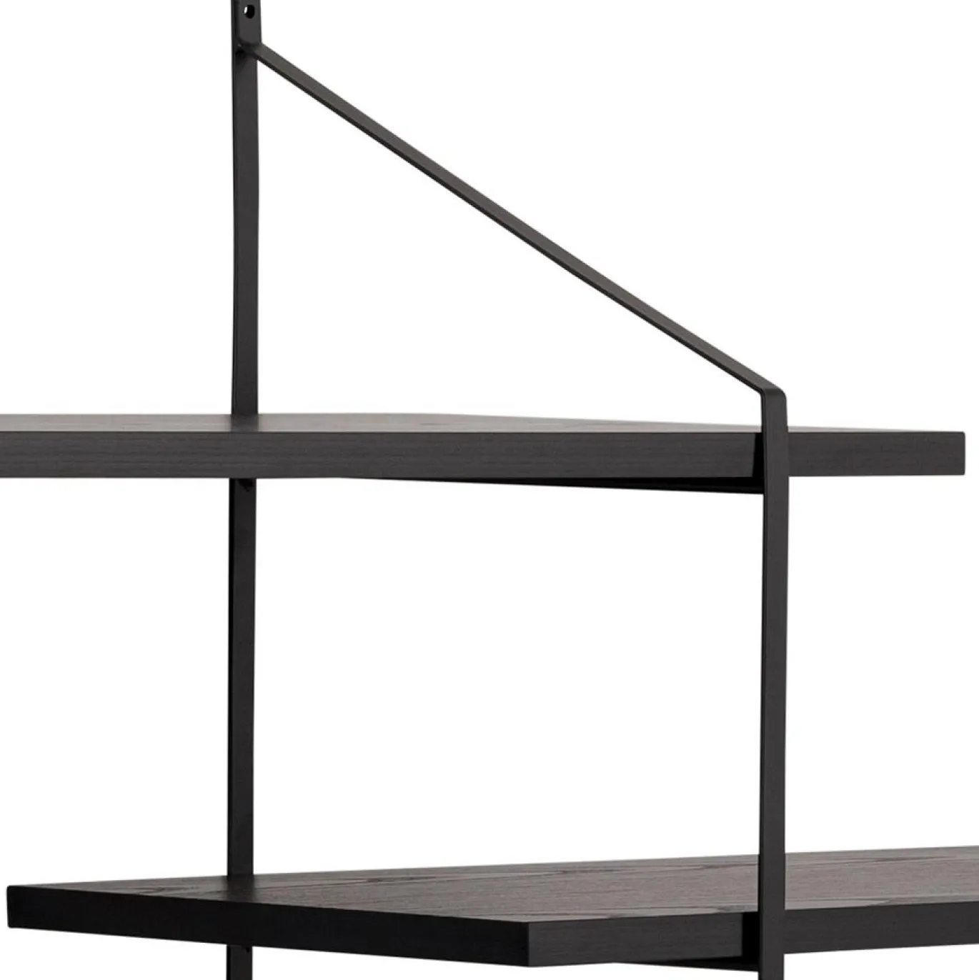 Wandplank Snolla Melamine Zwart Ash 191cm - Giga Living