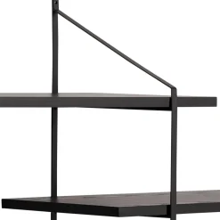 Wandplank Snolla Melamine Zwart Ash 191cm - Giga Living