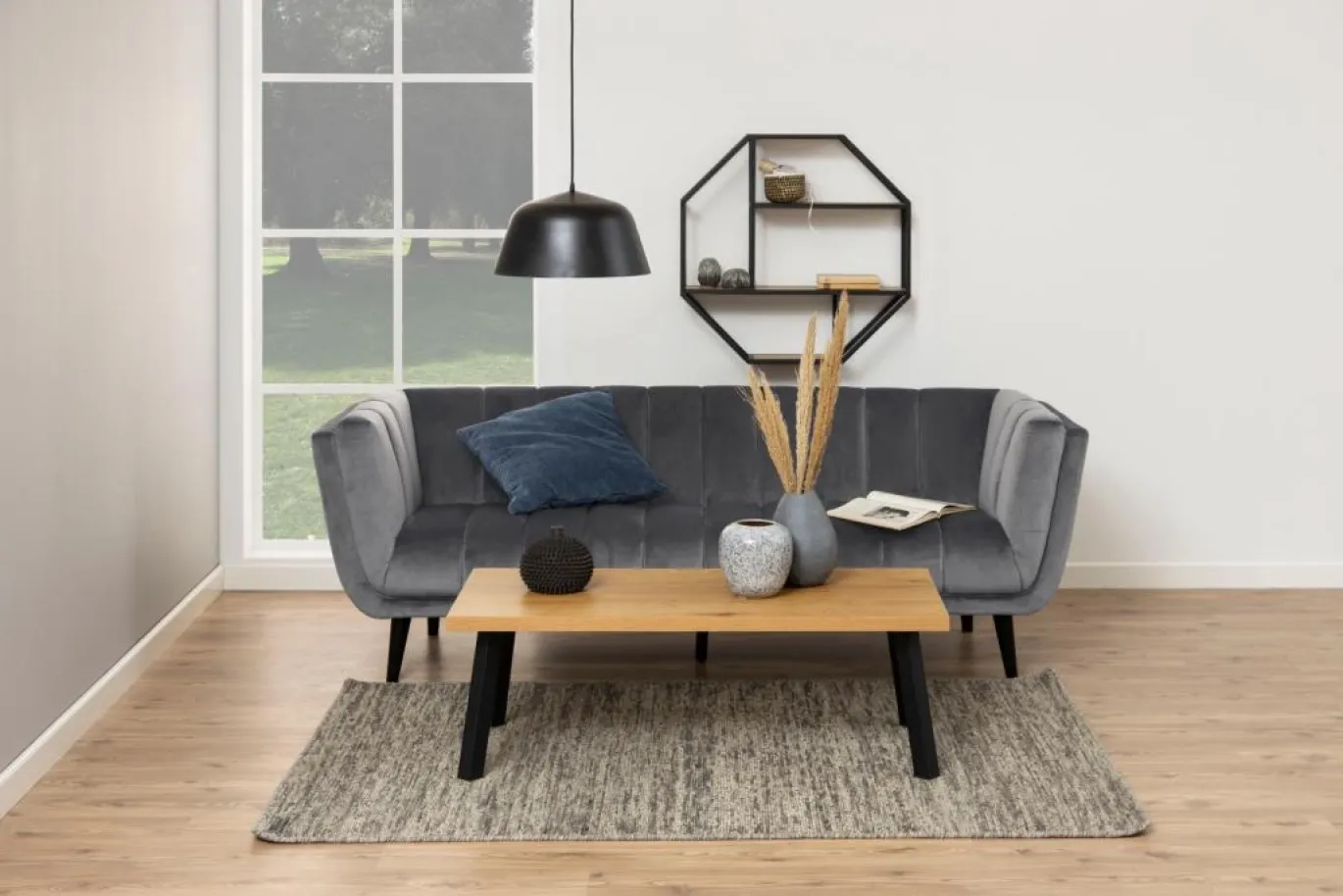 Wandplank Varven Melamine Mat Wild Eiken - Giga Living
