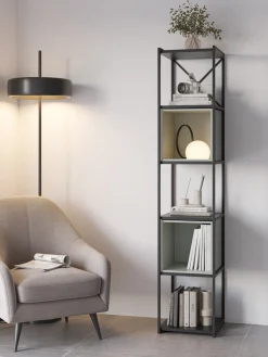 Wandrek Anya 180x36cm Zwart/Grijs - Giga Meubel
