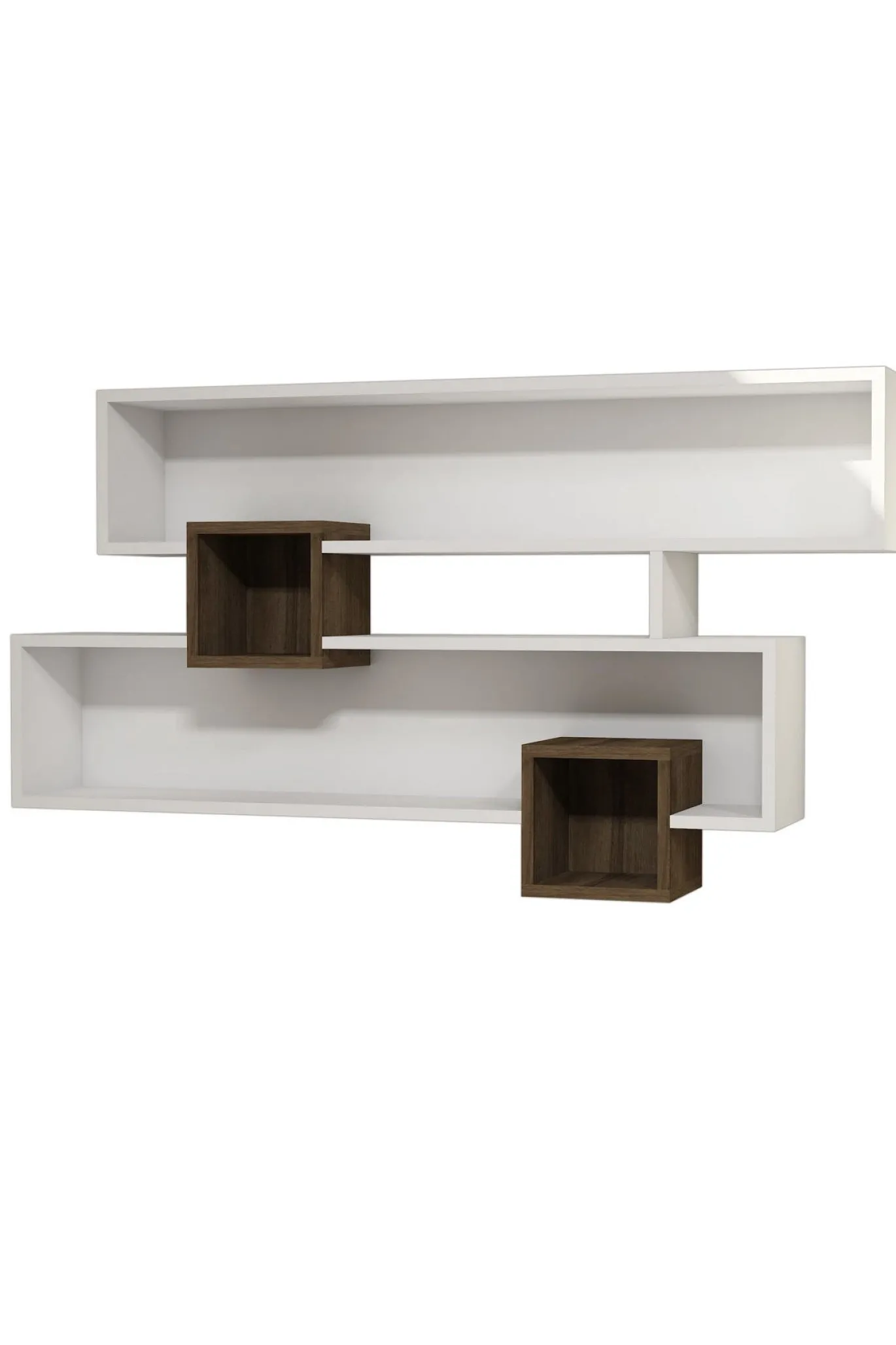 Wandschap Karen Wit/Walnoot 120cm