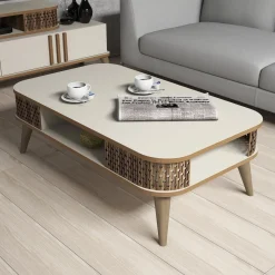 Woonkamer Meubel Set Ely Melamine Crème