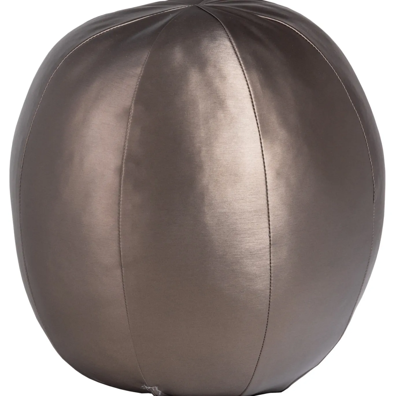 Woood Bal Rodeo Kussen Groot Metallic Koper Bruin