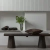 Woood Bankje Clyde Hout Donkerbruin