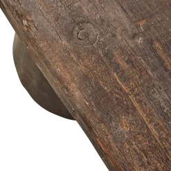 Woood Bankje Clyde Hout Donkerbruin