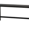 Woood Bankje Imme Hout Zwart 110cm
