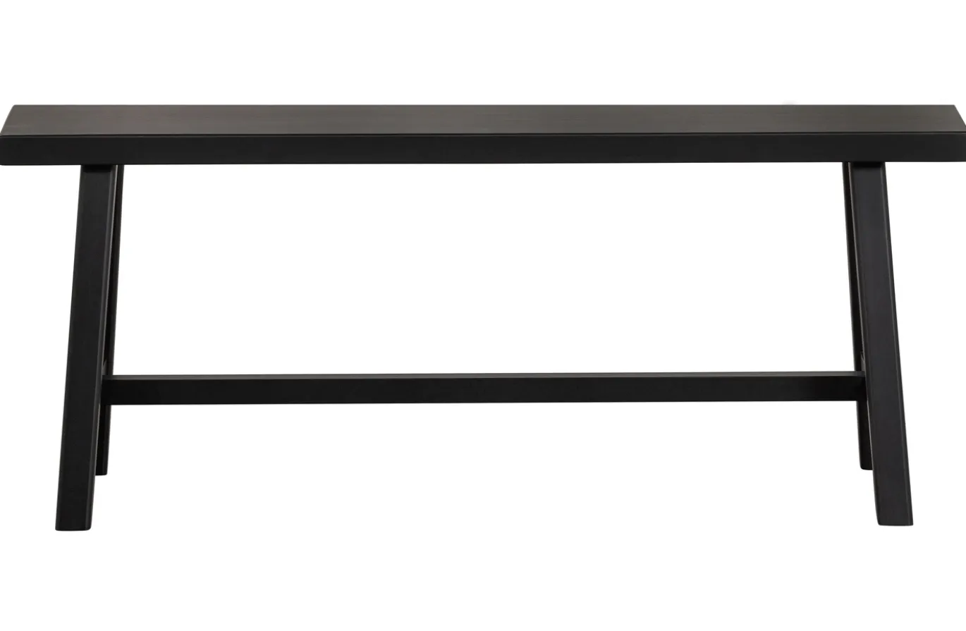 Woood Bankje Imme Hout Zwart 110cm