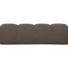 Woood Bankje Mojo 164cm Bouclé Bruin