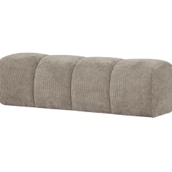 Woood Bankje Mojo 164cm Ribstof Donker Zand