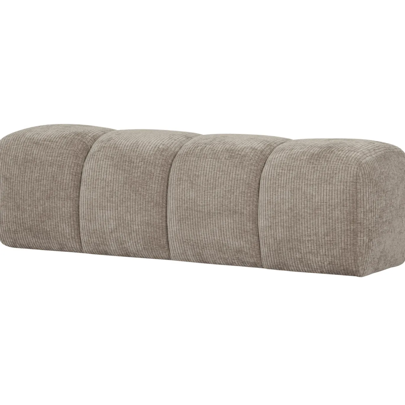 Woood Bankje Mojo 164cm Ribstof Donker Zand