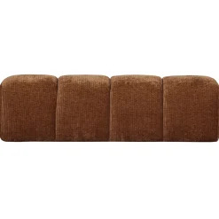 Woood Bankje Mojo 164cm Ribstof Roestbruin