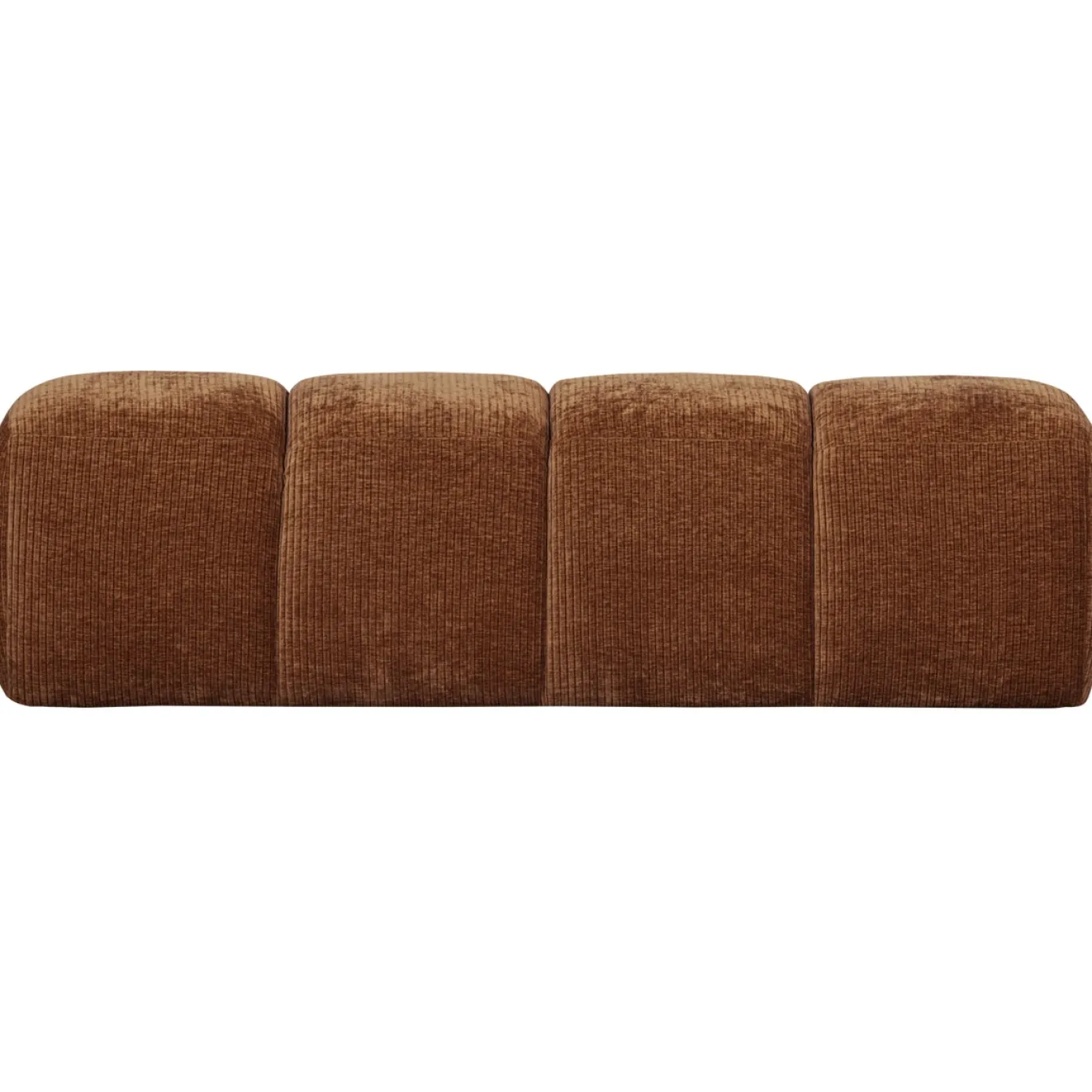 Woood Bankje Mojo 164cm Ribstof Roestbruin