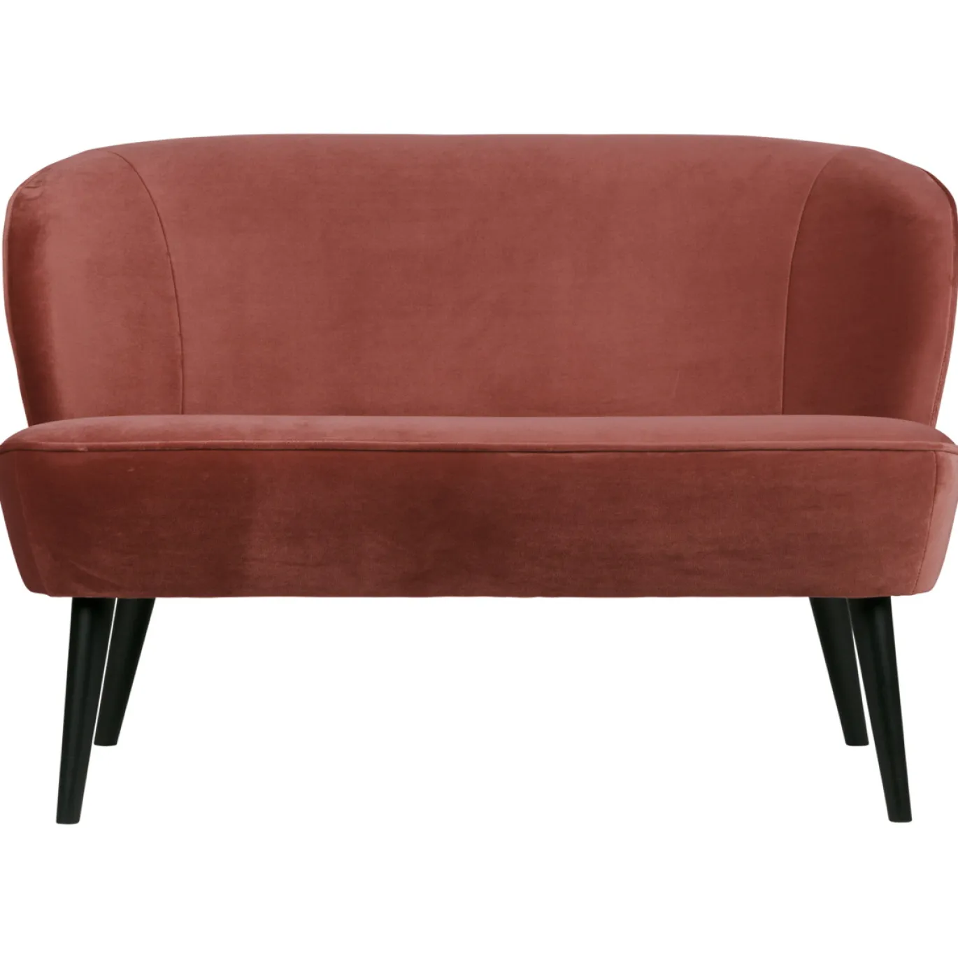 Woood Bankje Sara Velvet Bordeauxrood