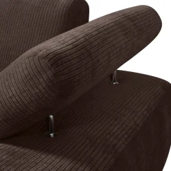 Woood Bank Mojo Element Chaise Longue Rechts Ribstof Bruin
