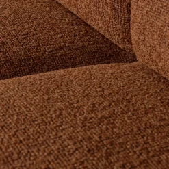 Woood Bank Mojo Element 1-Zits Bouclé Roestbruin