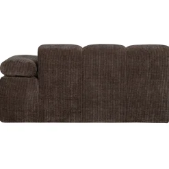 Woood Bank Mojo Element 1,5-Zits Rechts Ribstof Bruin