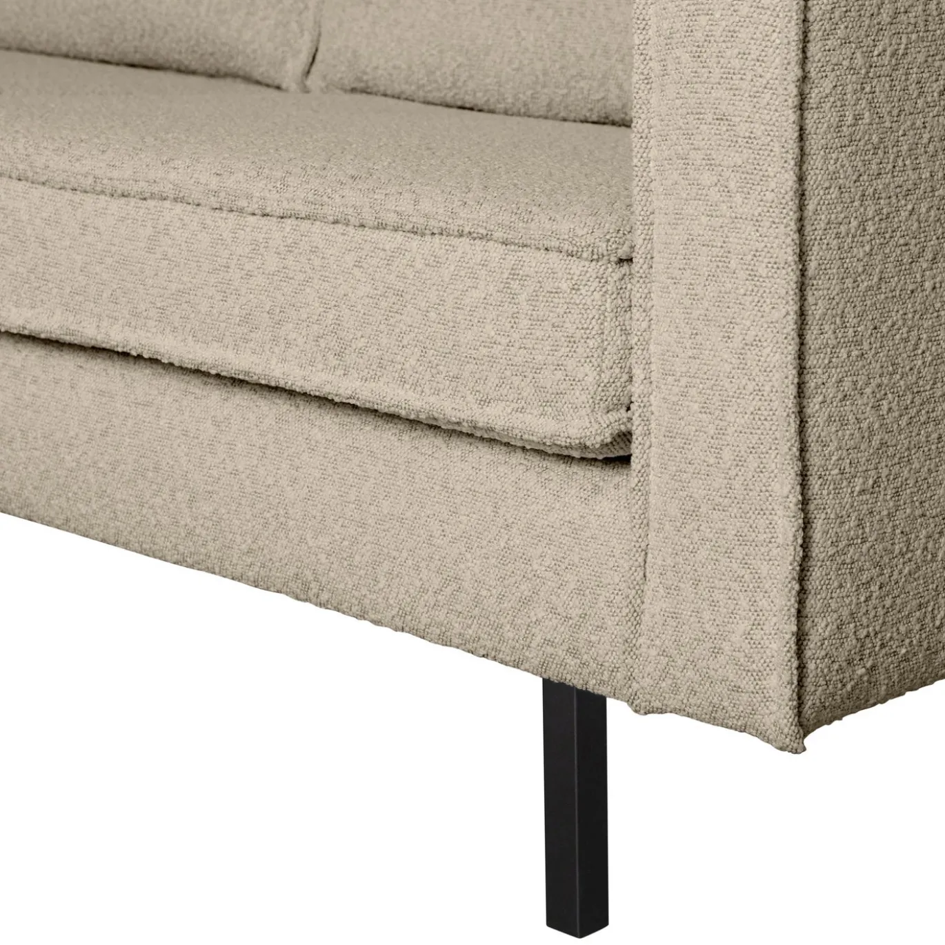 Woood Bank Rodeo 2,5-Zits Bouclé Beige