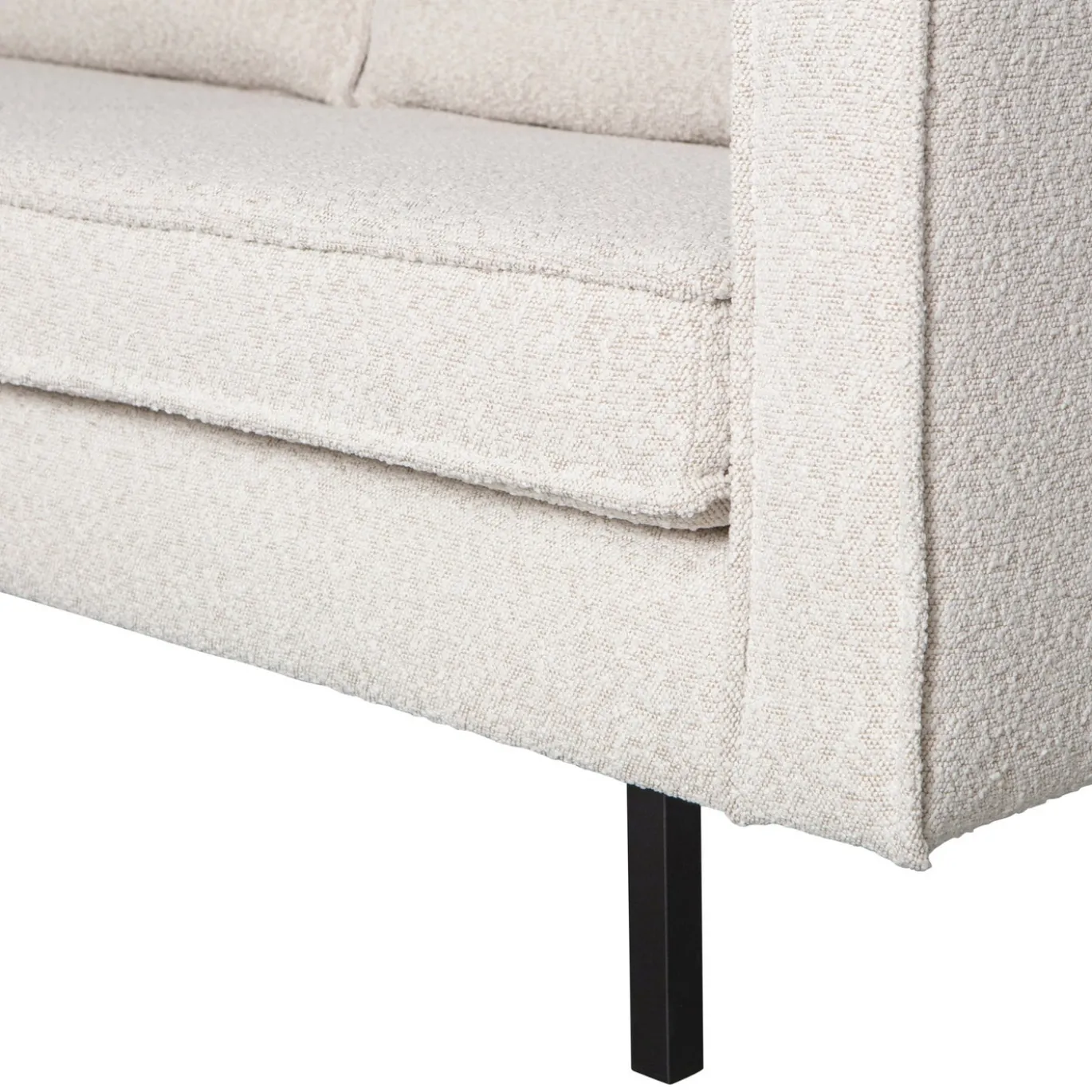 Woood Bank Rodeo 2,5-Zits Bouclé Naturel