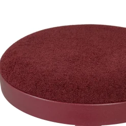Woood Barstoel Mevo Chenille Bordeauxrood