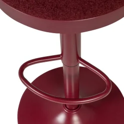 Woood Barstoel Mevo Chenille Bordeauxrood
