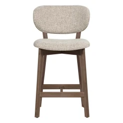 Woood Barstoel Udar Naturel Met Houten Frame Bruin