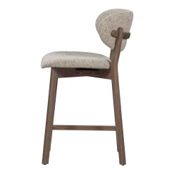 Woood Barstoel Udar Naturel Met Houten Frame Bruin