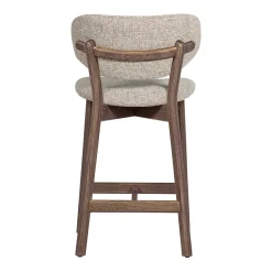 Woood Barstoel Udar Naturel Met Houten Frame Bruin