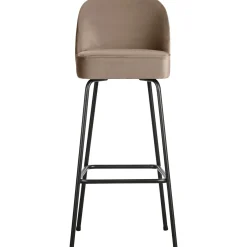 Woood Barstoel Vogue 80cm Fluweel Khaki