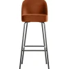 Woood Barstoel Vogue 80cm Fluweel Roest