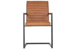 Woood Bas Eetkamerstoel Pu Cognac
