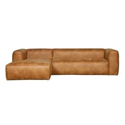 Woood Bean Hoekbank Cognac Links