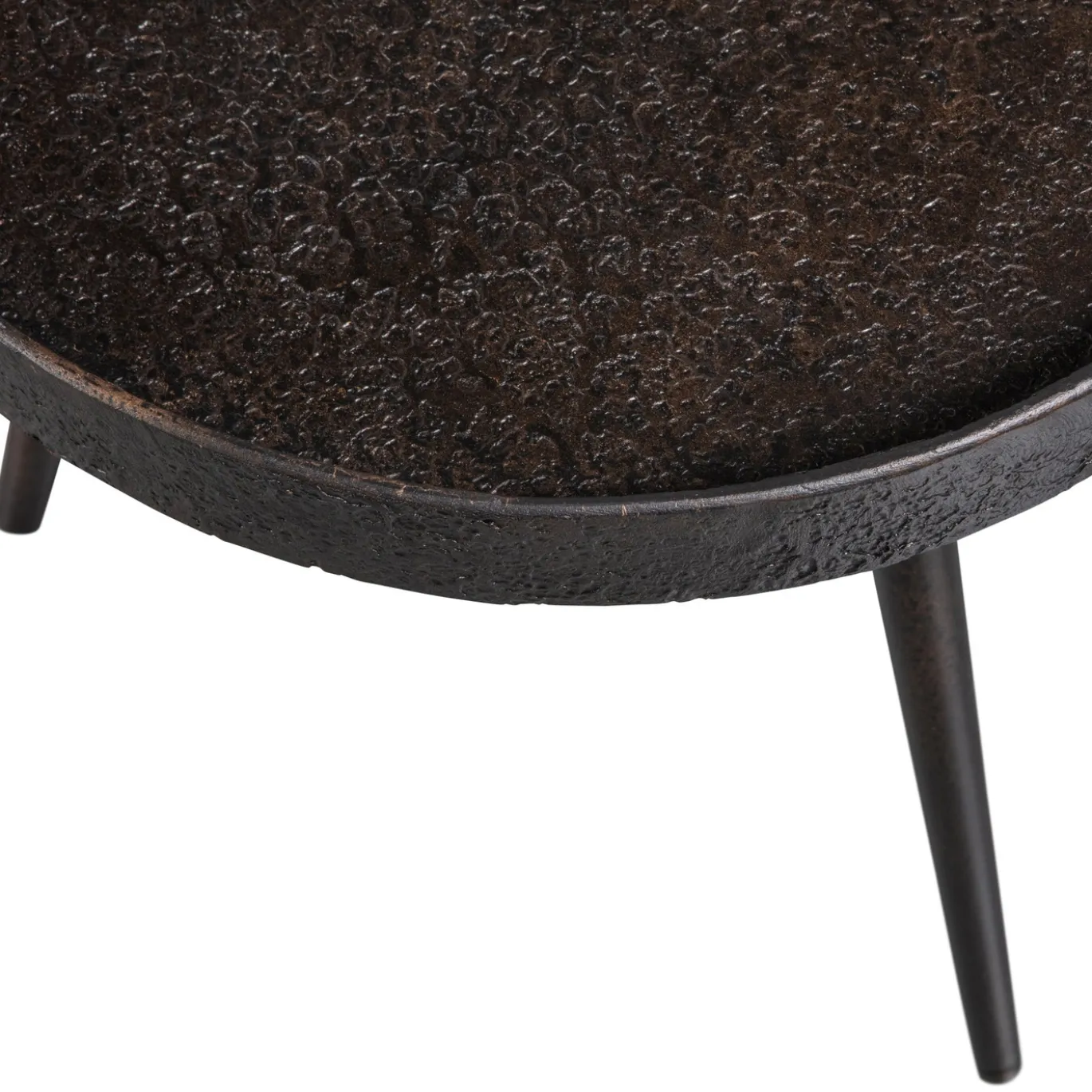 Woood Bijzettafel Bounds M Hout/Metaal Antique Goud 41xØ41