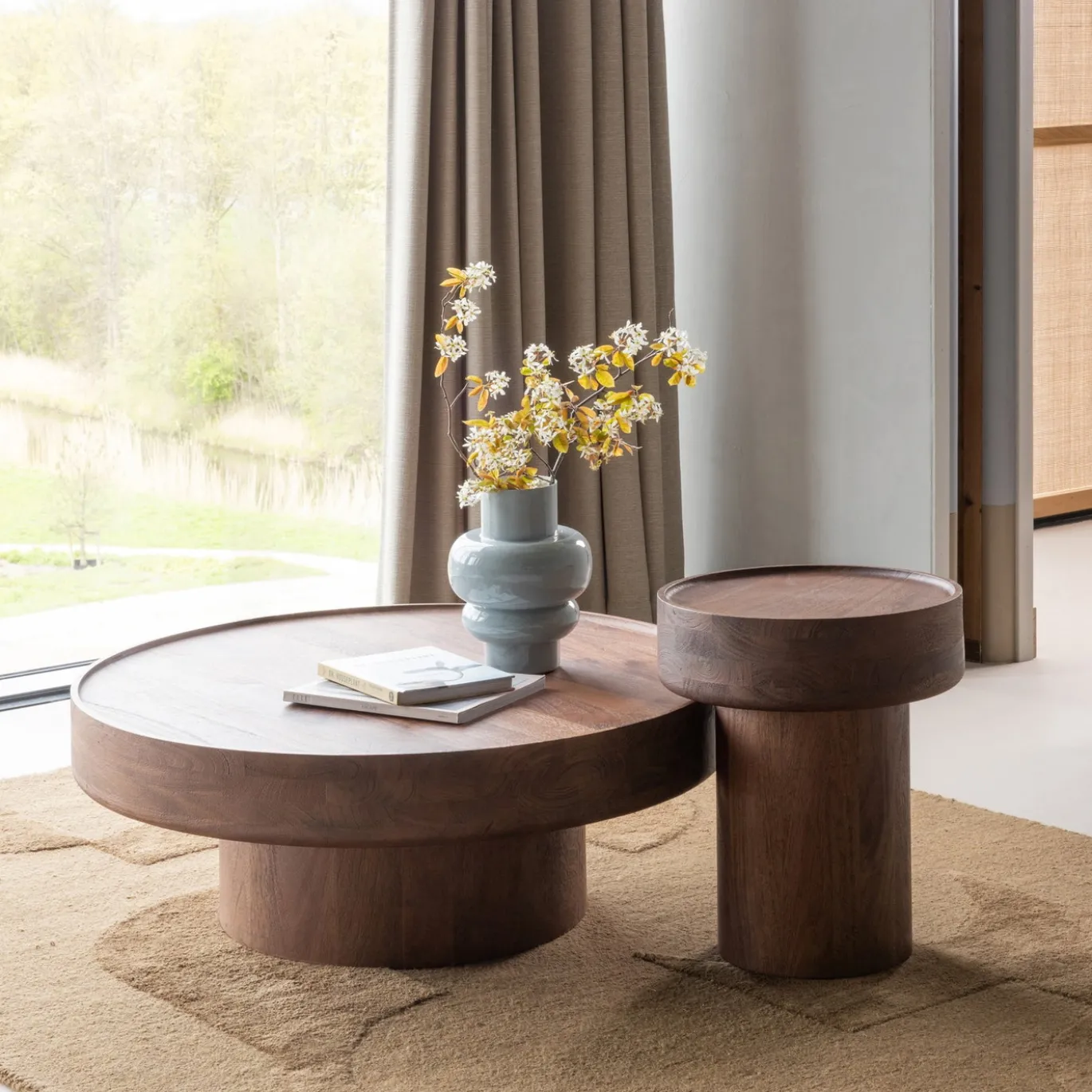 Woood Bijzettafel Dara Mangohout Bruin