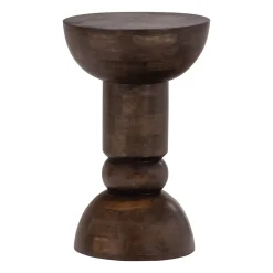 Woood Bijzettafel Emel Mangohout Donkerbruin
