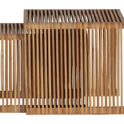 Woood Bijzettafel Jasmijn Recycled Teak Naturel - Set Van 2