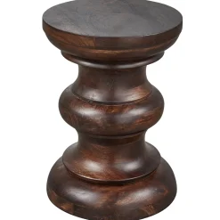 Woood Bijzettafel Jonah Hout Walnoot 42xØ30cm