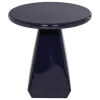 Woood Bijzettafel Lavo Metaal Hoogglans Donkerblauw