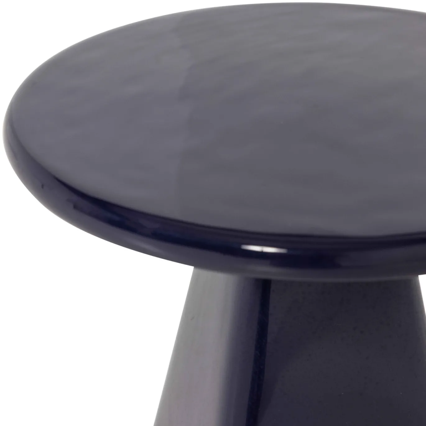Woood Bijzettafel Lavo Metaal Hoogglans Donkerblauw