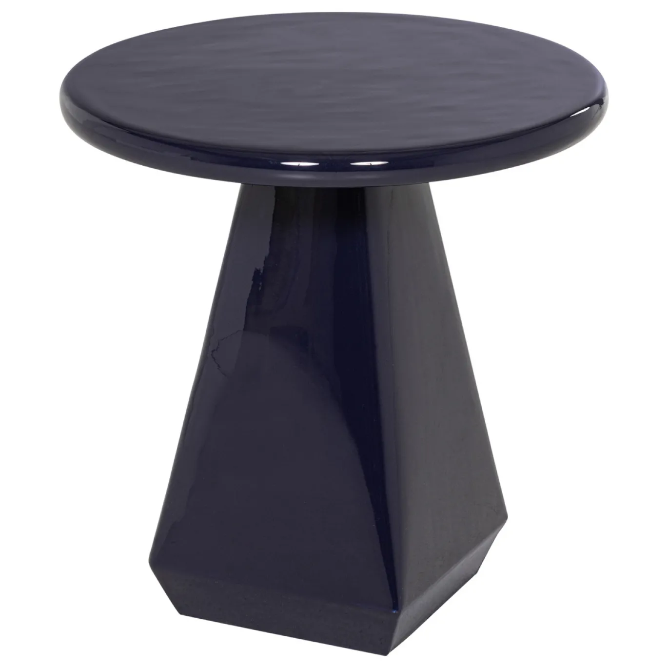 Woood Bijzettafel Lavo Metaal Hoogglans Donkerblauw