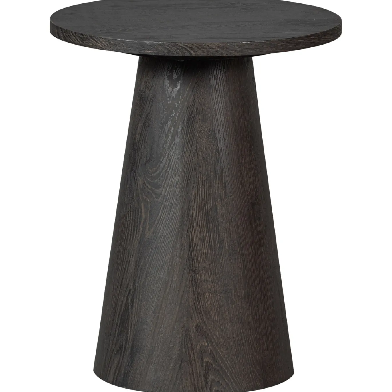 Woood Bijzettafel Maan Donkerbruin Ø40cm