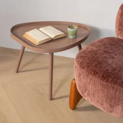 Woood Bijzettafel Mae Organisch MDF/Grenen Oudroze