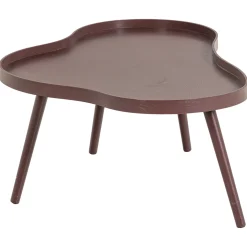 Woood Bijzettafel Mae Organisch Langwerpig MDF/Grenen Bordeauxrood