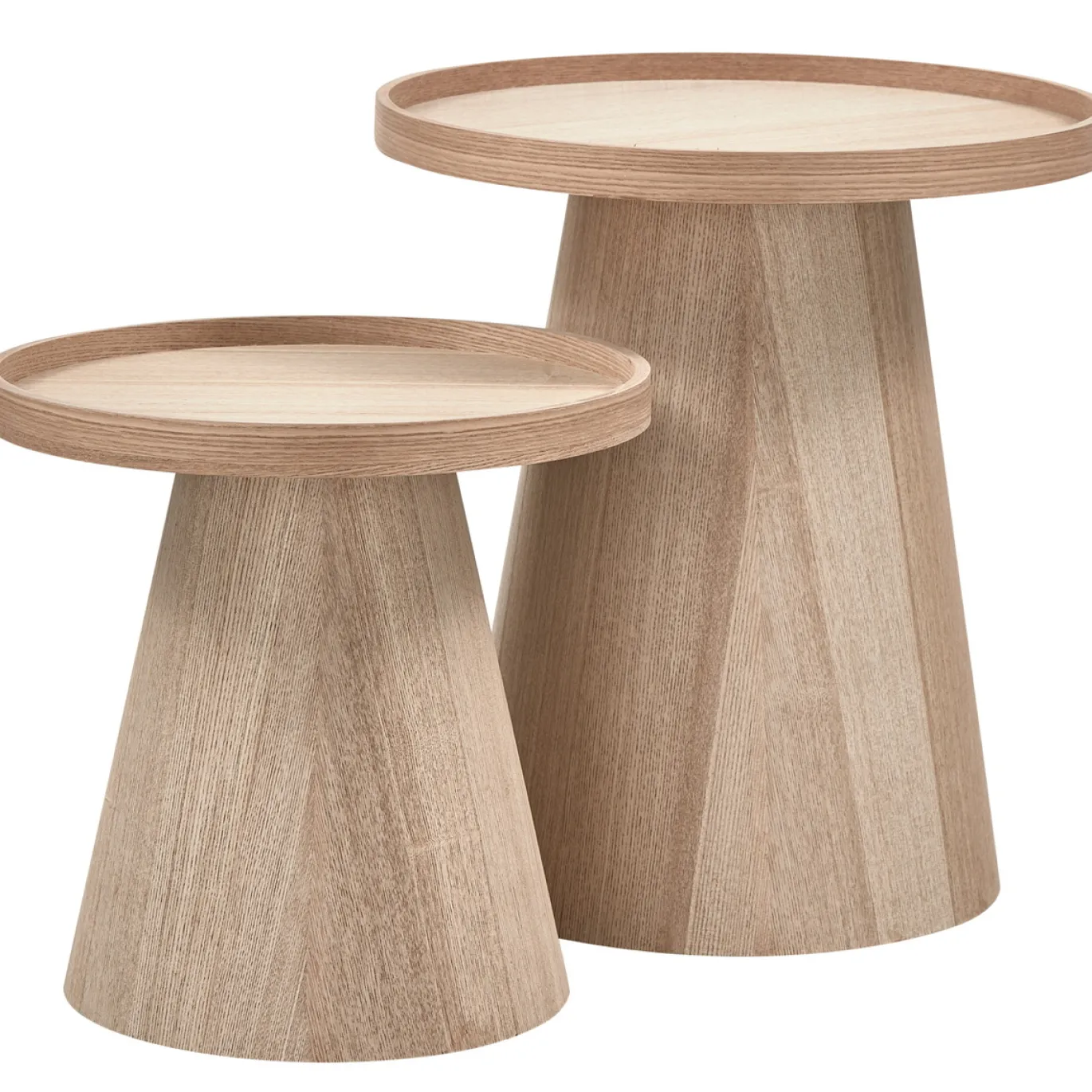Woood Bijzettafel Maud Naturel Ø38cm