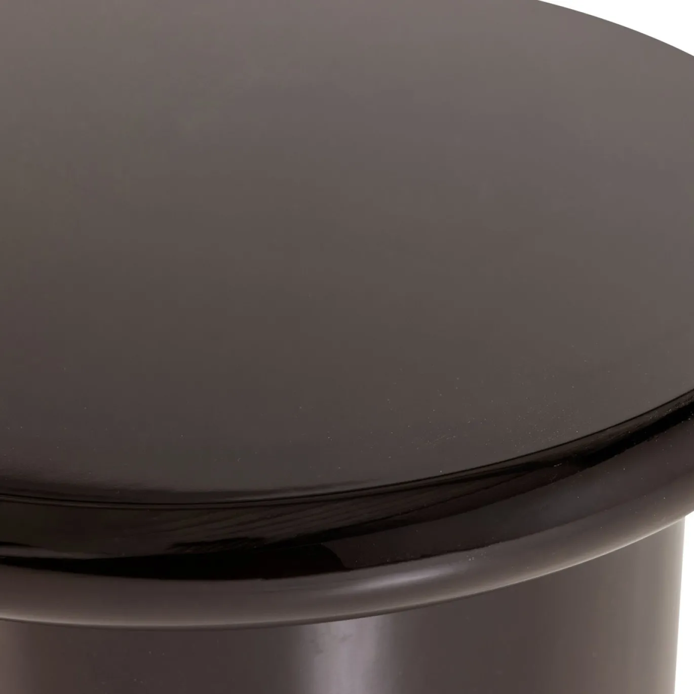Woood Bijzettafel Mavon MDF Hoogglans Donkerbruin 45xØ40cm