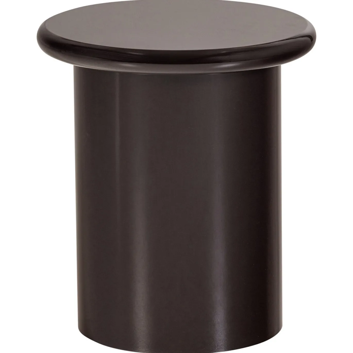 Woood Bijzettafel Mavon MDF Hoogglans Donkerbruin 45xØ40cm