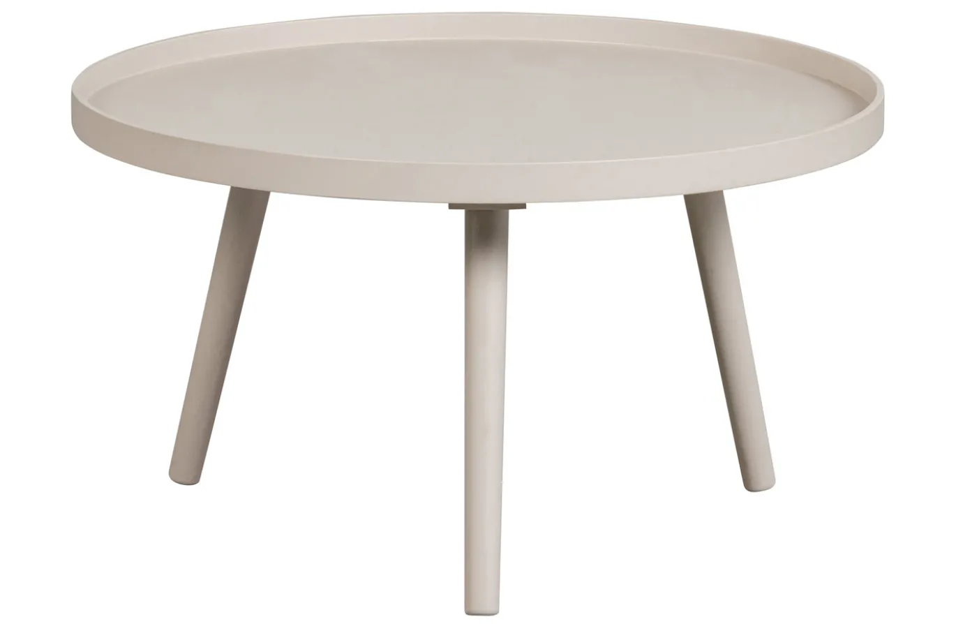 Woood Bijzettafel Mesa L Hout Antique Beige 34xØ60cm