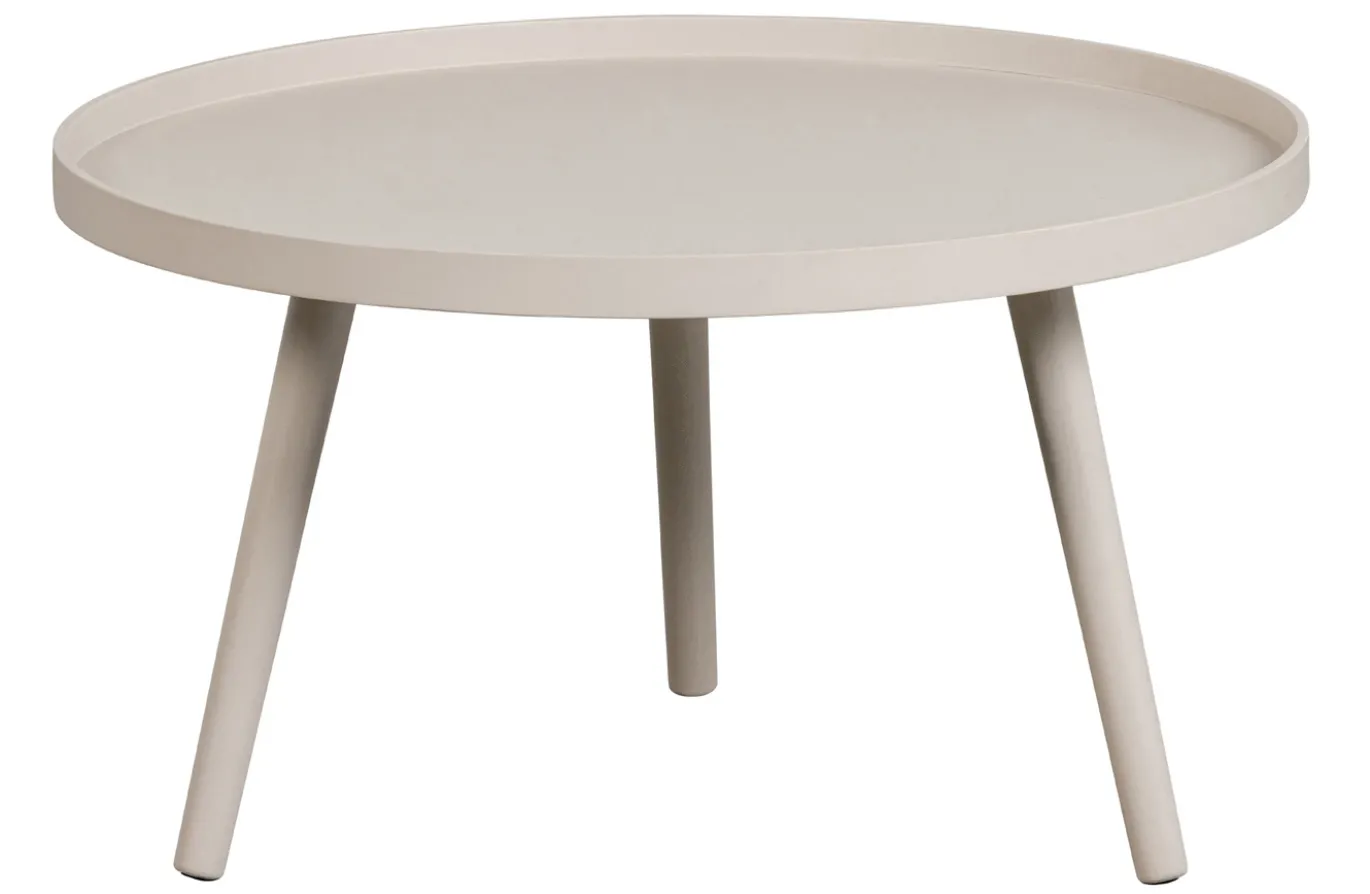 Woood Bijzettafel Mesa L Hout Antique Beige 34xØ60cm