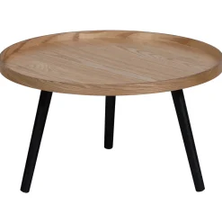 Woood Bijzettafel Mesa L Hout Naturel Ø60cm